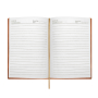 Datebook Forofis, A5, lined, without dates, soft cover, brown, 120sh.