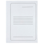 Clip file A4 cardboard, 300g white FOROFIS