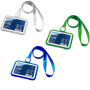 Name badge with Lanyard, Water-Resistant (plastic) FOROFIS 66x97mm