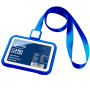 Name badge with Lanyard, Water-Resistant (plastic) FOROFIS 66x97mm